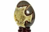 Calcite Crystal Filled Septarian Geode Egg - Utah #186567-2